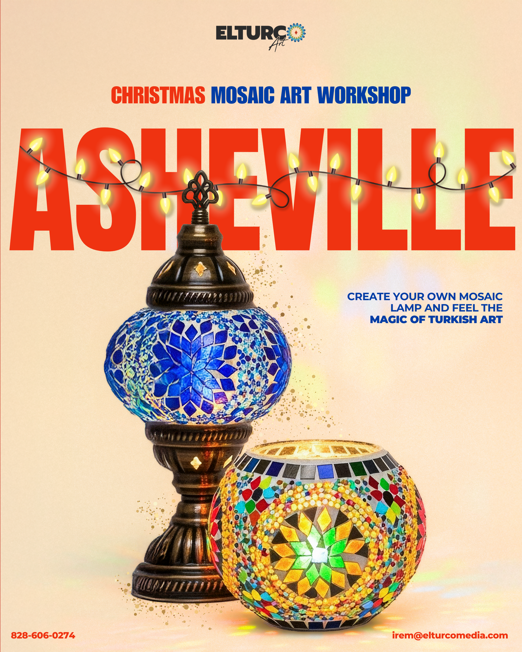 Asheville Mosaic Lamp Classes